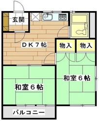 イーストハイツの物件間取画像